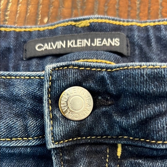 Calvin Klein Blue Denim Shorts - Picture 2 of 8